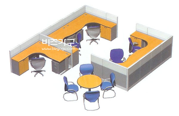 사무환경개선작업 > 일반사무실  > 일반직원급-5인모듈(2)